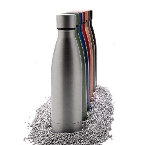 Próżniowa butelka sportowa 500 ml, stal nierdzewna z recyklingu grey P433.272 (7)