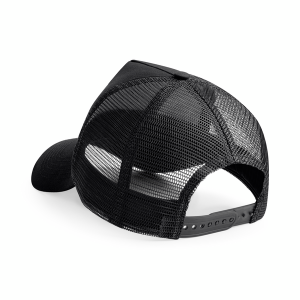 Czapka Trucker Dziecięca Bawelniano Poliestrowa - Black & Black