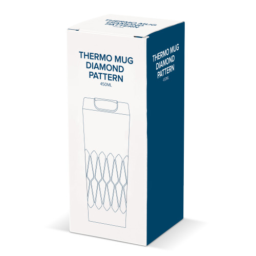 Termos Diamond Pattern 450ml Niebieski LT91213-N0011 (3)