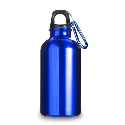 Bidon, butelka sportowa 400 ml z karabińczykiem granatowy V4659-04 