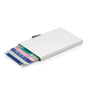 Etui na karty kredytowe C-Secure, ochrona RFID srebrny