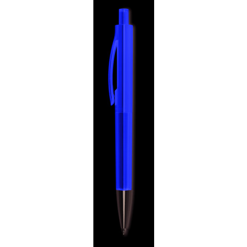 Przyciskany długopis Przezroczysty zółty MO8813-28 (1)