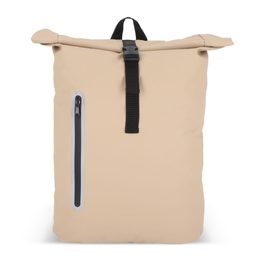 Powlekany PU plecak R-PET 600D o pojemności 20 l Ecru LT95357-N0054 (2)