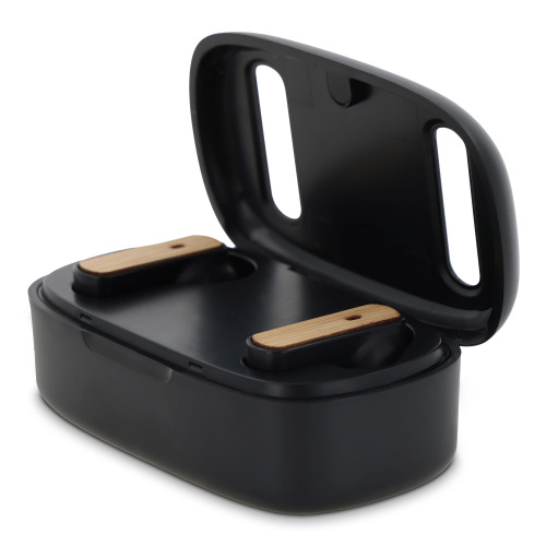 TWS Earbuds bamboo Czarny LT95017-N0002 (3)