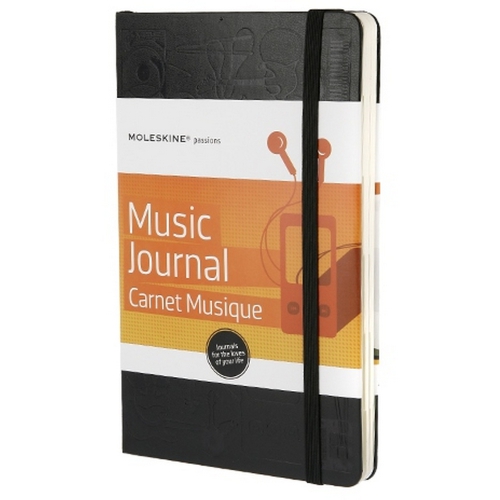 Music Journal - specjlany notatnik Moleskine Passion Journal czarny VM318-03 