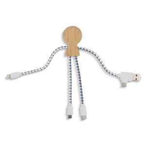 Xoopar Mr. Bio Bamboo Charging Cable