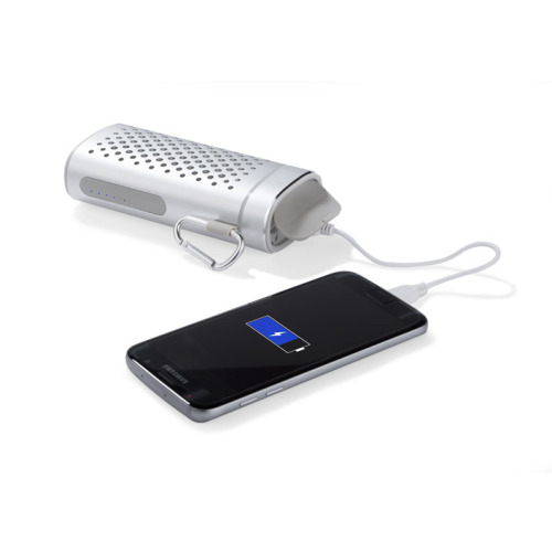 Głośnik bezprzewodowy z powerbankiem SOUND 4000 mAh Srebrny 09091-00 (8)