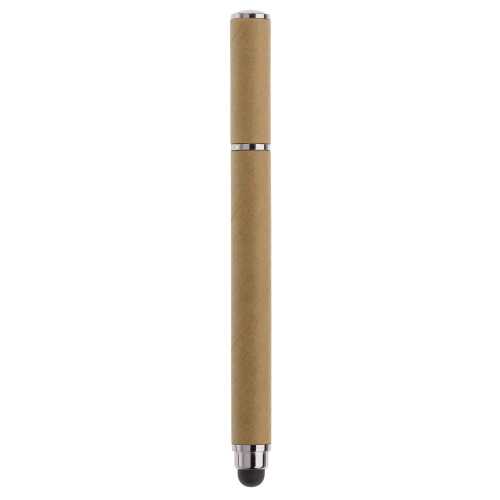 Tekturowy notatnik A6 + pióro Brązowy LT90839-N0051 (4)