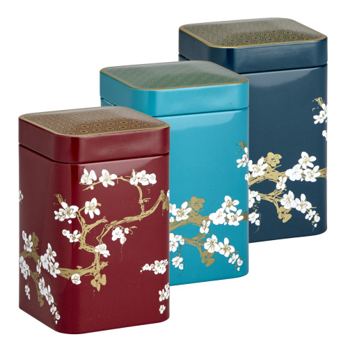 Puszka na herbatę 100g Japan turkusowa 7070109 Turkusowy EIGT-JAP7070109 (2)