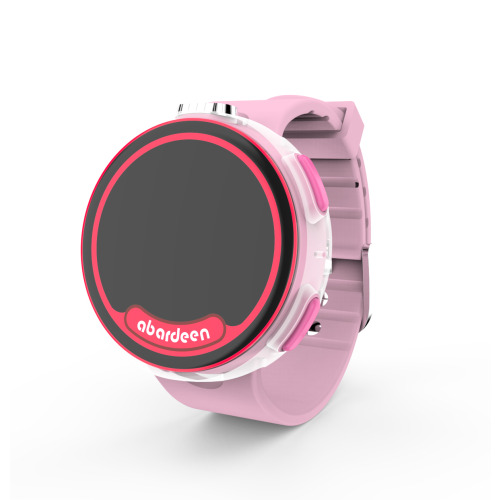 Okrągły smartwatch dziecięcy z GPS Różowy EG 025711 (2)