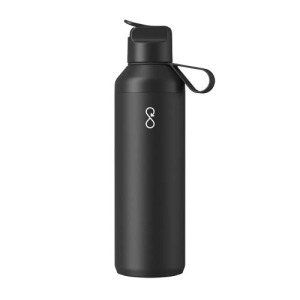 Bidon Ocean Bottle Peak GO 710 ml z recyklingowanej stali nierdzewnej Czarny obsydianowy