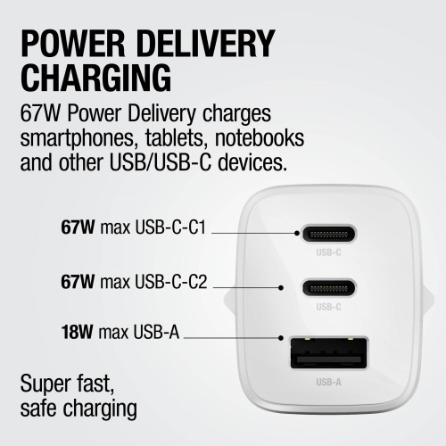 Fresh 'n Rebel ładowarka do laptopa 67W GaN USB-C i USB-A Jasnoszary LT49750-N0062 (7)