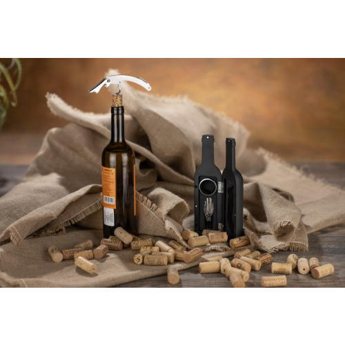Zestaw do wina SOMMELIER Czarny 16303-02 (4)