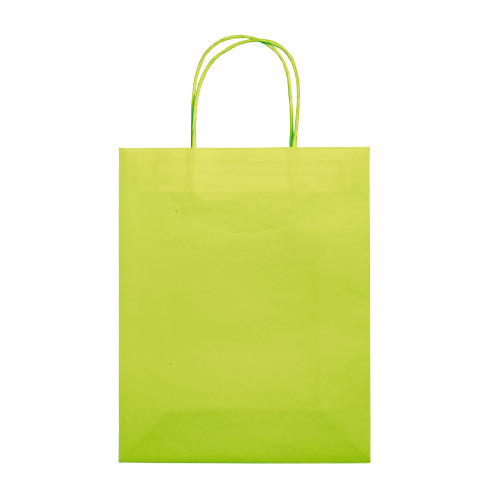 Średnia torba papierowa Eco 120g/m² Jasnozielony LT91717-N0032 (1)