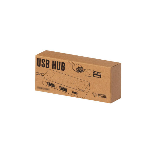 Hub USB i USB-C z ekstraktu z kamienia Biały V2004-02 (5)