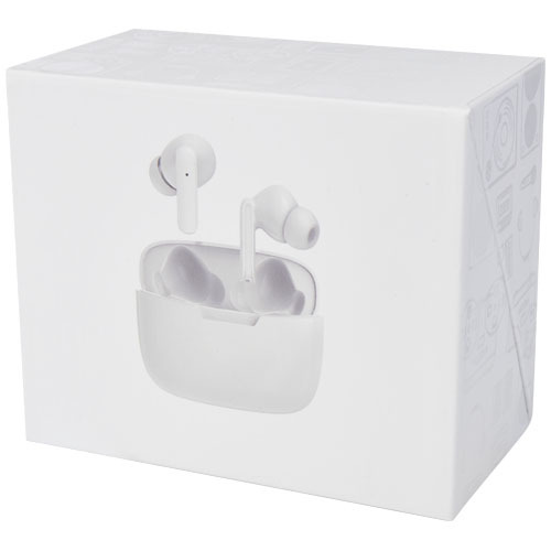 Essos 2.0 automatycznie parujące się bezprzewodowe słuchawki douszne z technologią True Wireless i futerałem Biały 12429001 (2)