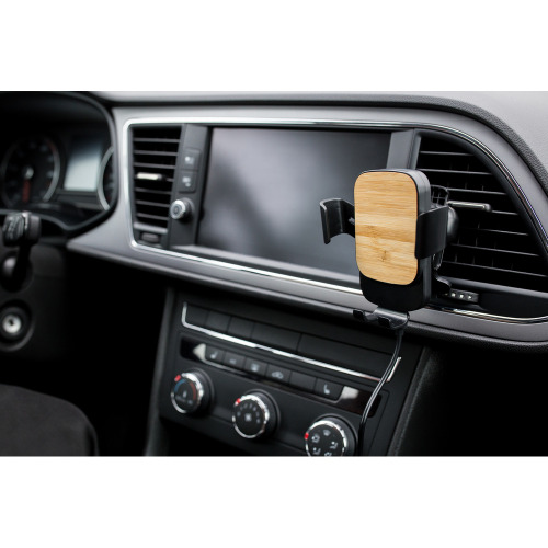 Grawitacyjny samochodowy uchwyt do telefonu, ładowarka bezprzewodowa 15W | Amberle Czarny VA107-03 (1)