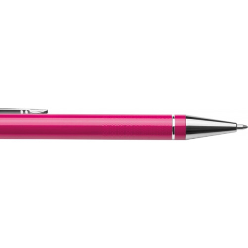 Metalowy długopis półżelowy Almeira różowy 374111 (4)