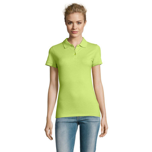PERFECT Damskie POLO 180g Apple Green S11347-AG-XXL 