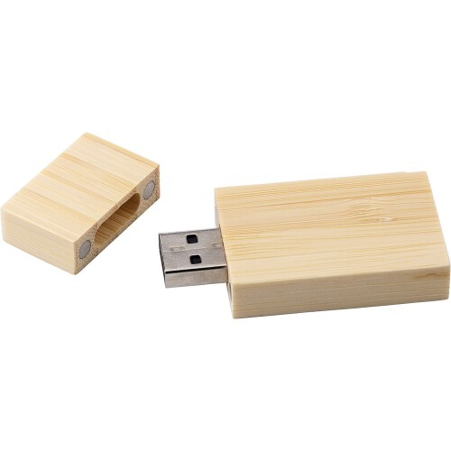 Bambusowa pamięć USB 32 GB beżowy V0346-20 (1)