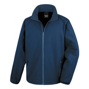 Kurtka Męska Klasyczna Softshell Wodoodporna - Navy & Navy