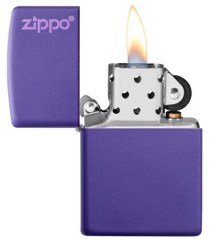 Zapalniczka Zippo Classic z logo Fioletowy mat ZIP60005221 (1)
