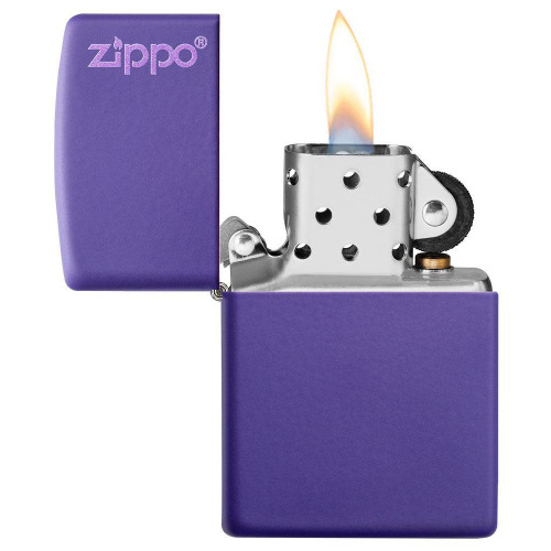 Zapalniczka Zippo Classic z logo Fioletowy mat ZIP60005221 (1)