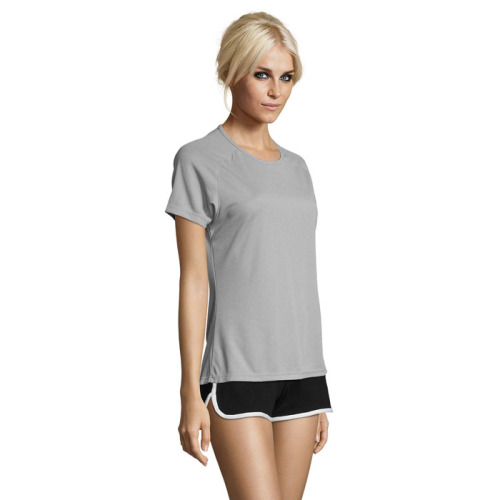 SPORTY Damski T-Shirt 140g Pure Grey S01159-PG-S (2)