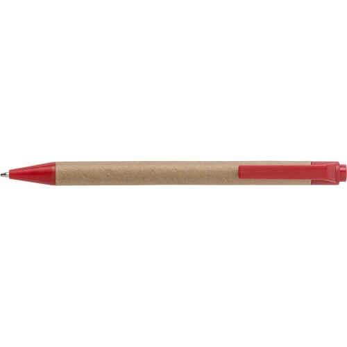 Zestaw do notatek, notatnik, długopis, linijka, karteczki samoprzylepne czerwony V2991-05 (7)