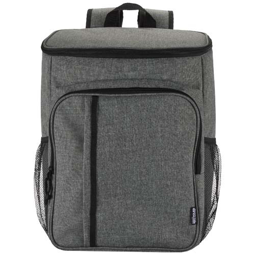 Tundra plecak termiczny z certyfikatem GRS z recyklingu z zestawem sztućców, 20 l Melanż szary 13012007 (2)