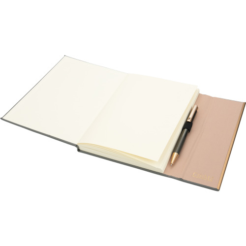 Zestaw notatnik A5 w linie i długopis CrisMa ze skóry z recyklingu MAGGIE Ciemnoszary 2476377 (4)