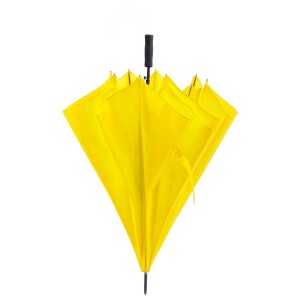 Duży wiatroodporny parasol automatyczny żółty