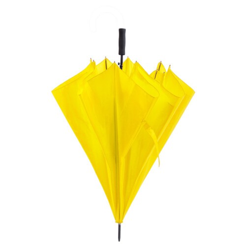 Duży wiatroodporny parasol automatyczny żółty V0721-08 