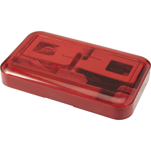 Touch pen, ściereczka, kabel USB, słuchawki czerwony V9884-05 