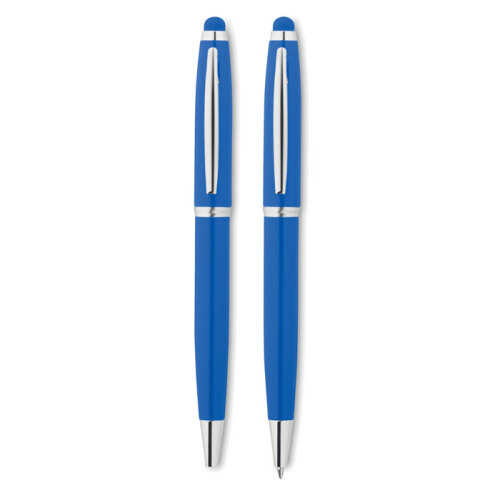 Zestaw: aluminiowy długopis z granatowy MO8758-04 
