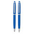 Zestaw: aluminiowy długopis z granatowy MO8758-04  thumbnail