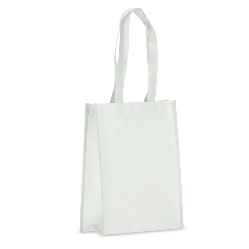 R-PET Torba transportowa laminowana włóknina 24 x 11 x 30cm 105g/m² Biały LT91330-N0001 