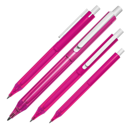 Długopis plastikowy BRUGGE różowy 006811 