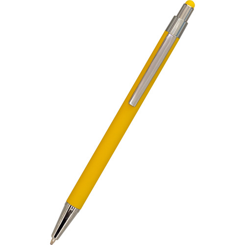 Długopis metalowy touch pen soft touch PAULA żółty 1096408 (2)