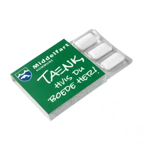 Gumy do żucia w blistrze 6 szt. Wielokolorowy S0003 