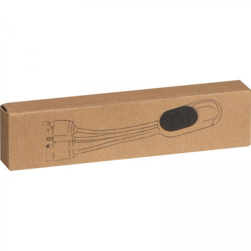 Kabel do ładowania 3w1 CARMEN Beżowy 3196113 (2)