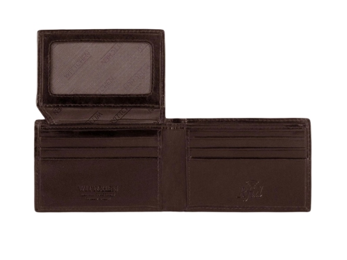 Męski portfel WITTCHEN ze skóry minimalistyczny Brązowy WITT26-1-421 (3)