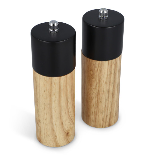 Zestaw drewnianych młynków do soli i pieprzu InSideOut Czarny LT57209-N0002 