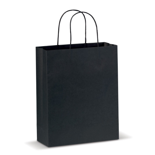 Średnia torba papierowa Eco 120g/m² Czarny LT91717-N0002 
