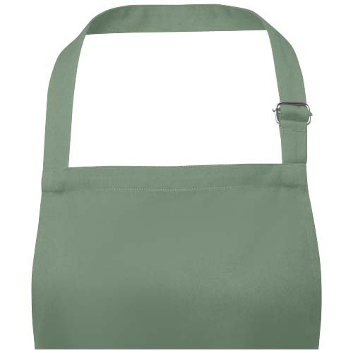 Andrea fartuch o gramaturze 240 g/m² z regulowanym paskiem na szyję Zielony melanż 11333462 (3)