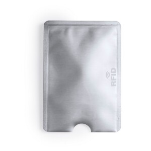 Etui na kartę kredytową, ochrona przed RFID srebrny