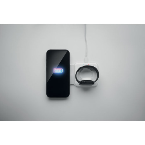 Składana ładowarka 2 w 1 o mocy 15 Bialy MO2445-06 (5)