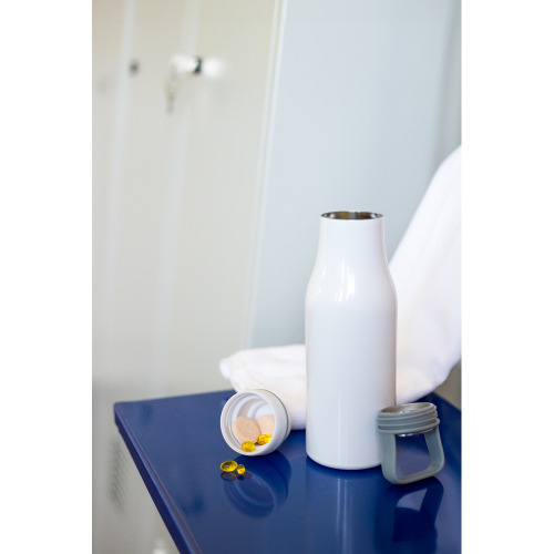 Butelka termiczna 500 ml Air Gifts, pojemnik w zakrętce | Jessica Czarny V0850-03 