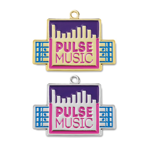 Metalowy brelok do kluczy według własnego projektu Wielokolorowy MK2001-30 (1)