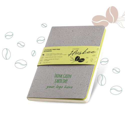 Notes A5 w okładce z łusek kawy / Huskee Natural IP25058280 (3)